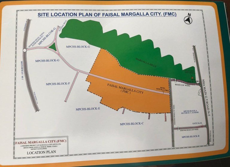 Faisal Margalla City - Location Map