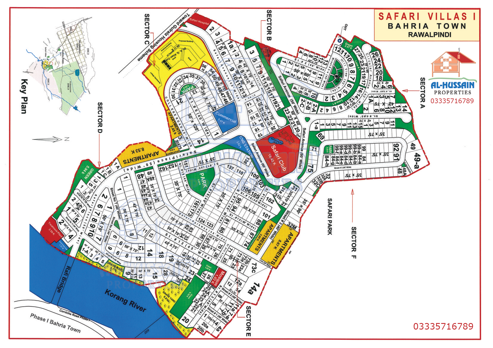safari villas islamabad map